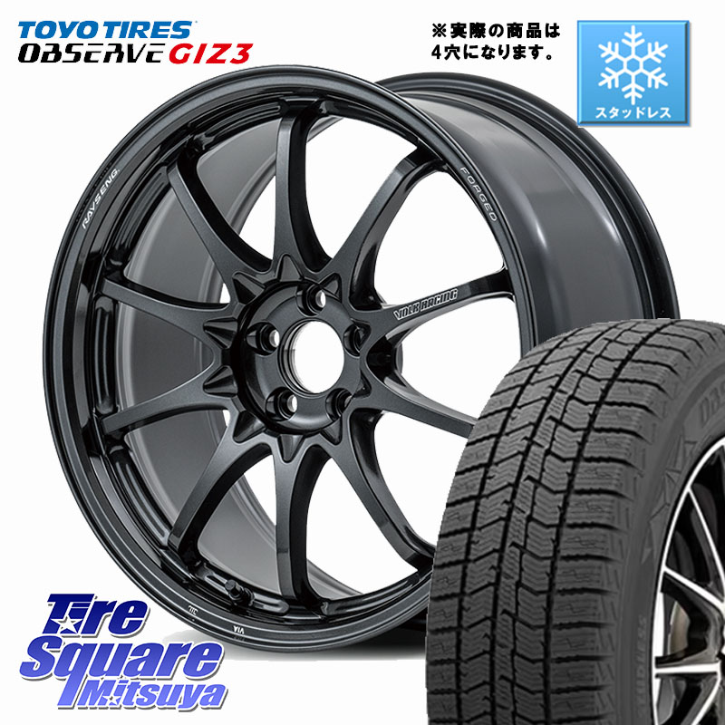 TOYO OBSERVE GIZ3 2024年～2025年製 オブザーブ ギズ3 スタッドレス ミツヤ 195/60R17 RAYS 【欠品次回要問合せ】 CE28N-plus VOLK RACING 鍛造 ホイール 17インチ ◇参考画像 17 X 7.0J +45 4穴 100 ライズ ロッキー ガソリン車 4穴
