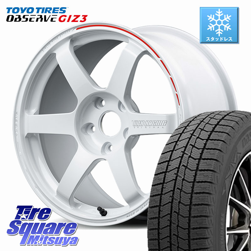 TOYO OBSERVE GIZ3 2024年~2025年製 オブザーブ ギズ3 スタッドレス ミツヤ 215/45R18RAYS 【欠品次回3~4月】 TE37 SAGA S-plus TIME ATTACK EDITION VOLK RACING 鍛造 ホイール 18インチ 18X8.0J 46 5穴 114.3 プリウスアルファ ジェイド|タイヤスクエアミツヤ