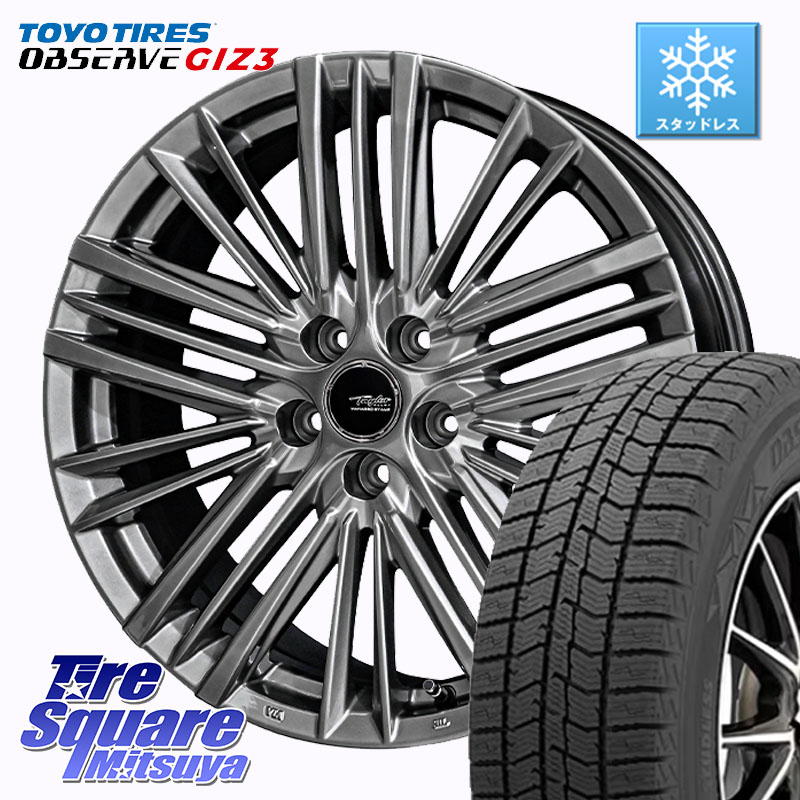 TOYO OBSERVE GIZ3 2024年～2025年製 オブザーブ ギズ3 スタッドレス ミツヤ 235/55R19 KYOHO TAYLOR TL-1 M14球面座ボルト専用 ホイール 19インチ 19 X 8.0J(M14B) +30 5穴 120 新型クラウンセダンハイブリッド・FCEV