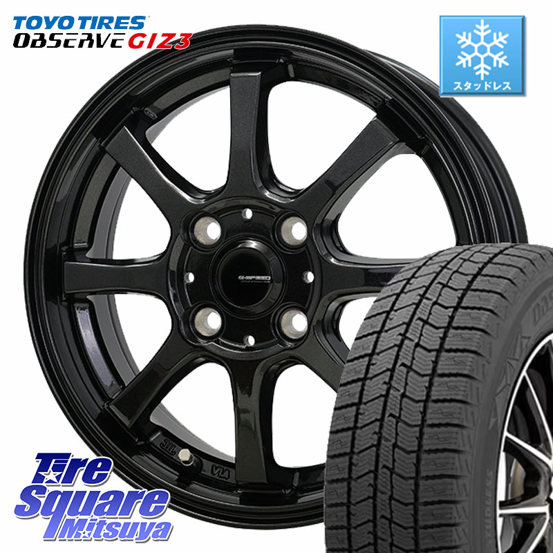 TOYO OBSERVE GIZ3 2024年製～ オブザーブ ギズ3 スタッドレス ミツヤ 165/70R14HotStuff G-SPEED G-08 ホイール 14インチ ジースピード 14X4.5J 45 4穴 100 Mx27/37/47Sソリオ・MB37SデリカD2 ハスラー MAx6S系ソリオ デリカD:2 D2 Kei ラピュタ ハスラー リフトアッ｜タイヤスクエアミツヤ
