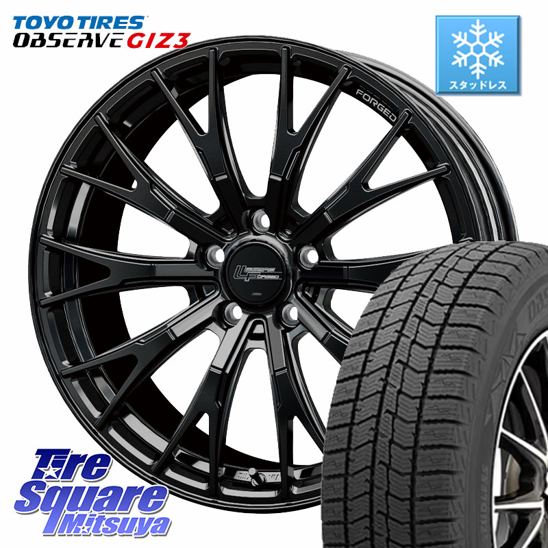TOYO OBSERVE GIZ3 2024年製～ オブザーブ ギズ3 スタッドレス ミツヤ 235/60R18HotStuff Stich LEGZAS FORGED FS-02 M14球面座ボルト専用 鍛造 ホイール 18インチ 18X8.0J(M14B) 41 5穴 114.3 レクサスNX20系 クラウンスポーツ クラウンエステート ソルテラ bZ4X RZ｜タイヤスクエアミツヤ 136,235円