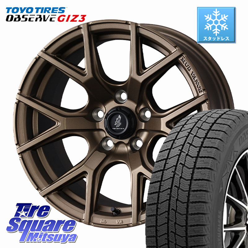 TOYO OBSERVE GIZ3 2024年～2025年製 オブザーブ ギズ3 スタッドレス ミツヤ 245/45R18 WEDS マッドヴァンス MUDVANCE SD ホイール 18インチ 18 X 7.5J +35 5穴 114.3