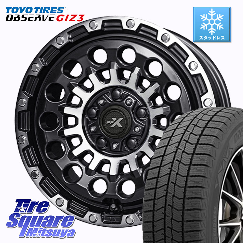 TOYO OBSERVE GIZ3 2024年~2025年製 オブザーブ ギズ3 スタッドレス ミツヤ 215/60R16KYOHO PPX GX14 ホイール 16インチ 16X7.0J 35 5穴 114.3 マークXジオ クラウンロイヤル クラウンハイブリッド クラウンハイブリッド 220・H20系 クラウン 220系|タイヤスクエアミツヤ