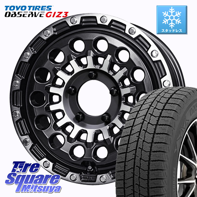 TOYO OBSERVE GIZ3 2024年製～ オブザーブ ギズ3 スタッドレス ミツヤ 215/65R16 KYOHO PPX GX14 ホイール 16インチ 16 X 5.5J +22 5穴 139.7 ジムニー専用(要オーバーフェンダー等)
