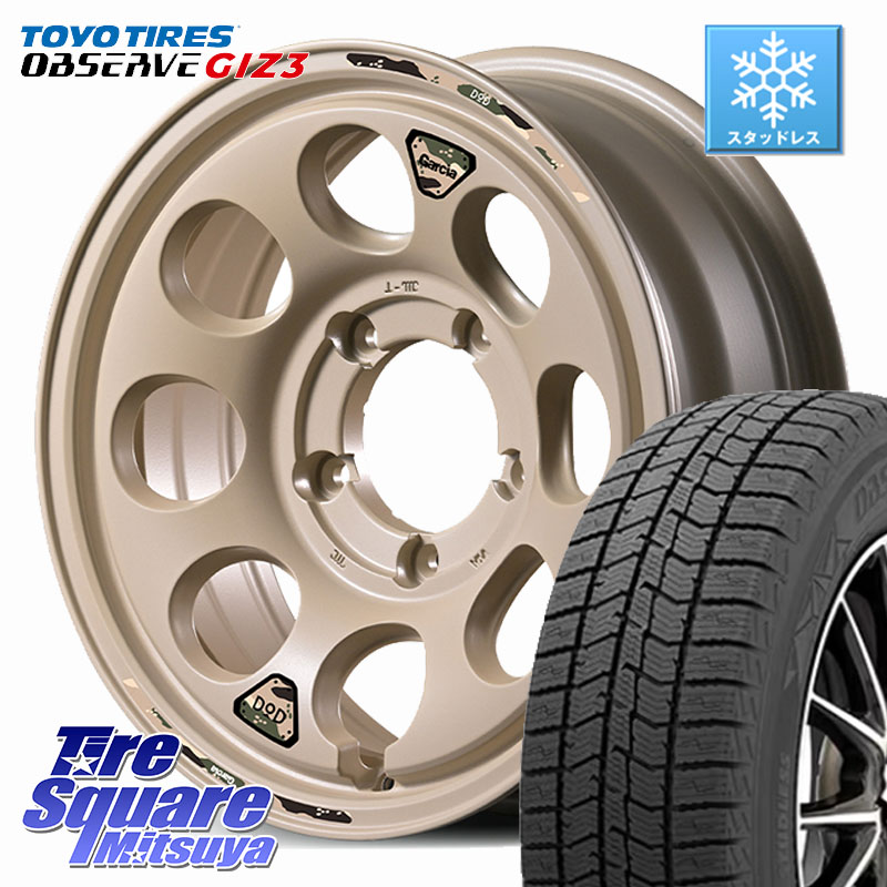 TOYO OBSERVE GIZ3 2024年製～ オブザーブ ギズ3 スタッドレス ミツヤ 215/65R16MANARAY 【欠品次回8月上-中旬予定】MID x DOD ウシャリン ※インセット-5 ホイール 16インチ 16X6.0J 0 5穴 139.7 ジムニー専用(要オーバーフェンダー等) ジムニ&minus;シエラ/ノマド(カスタ｜タイヤスクエアミツヤ