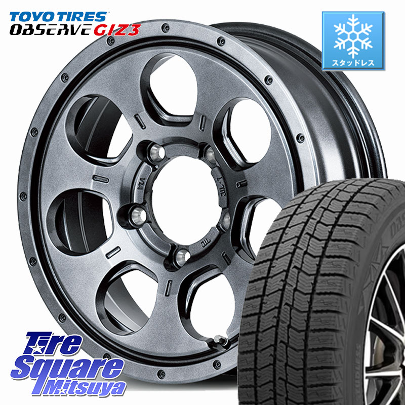 TOYO OBSERVE GIZ3 2024年製~ オブザーブ ギズ3 スタッドレス ミツヤ 215/65R16MANARAY MID ROADMAX MUD AGENT ホイール 16インチ 16X5.5J 22 5穴 139.7 ジムニー専用(要オーバーフェンダー等) AZオフロード カスタムサイズ|タイヤスクエアミツヤ