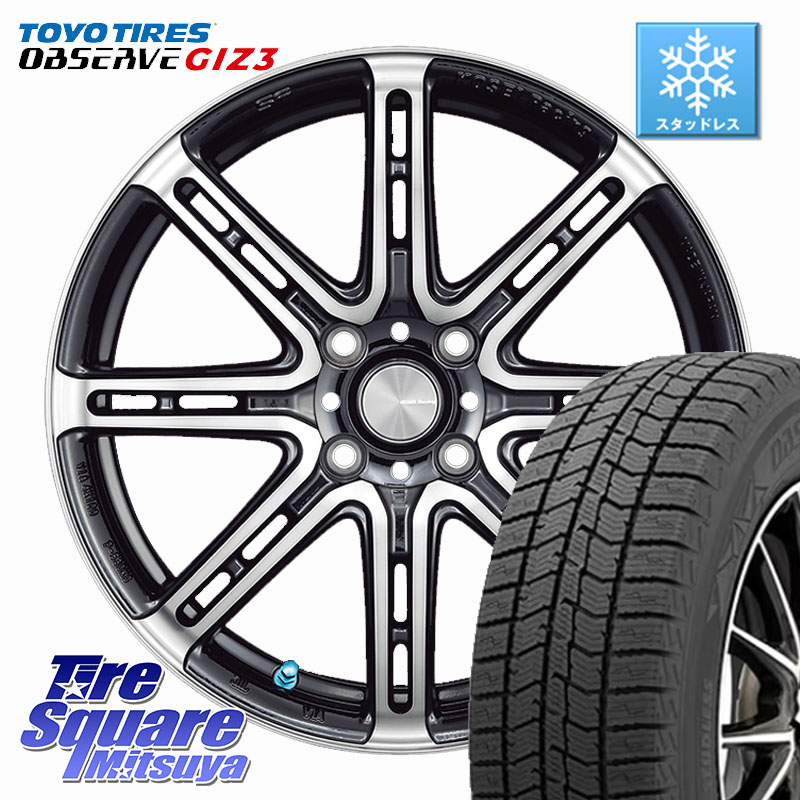 TOYO OBSERVE GIZ3 2024年製～ オブザーブ ギズ3 スタッドレス ミツヤ 205/55R16KOSEI SENEKA RP08 ホイール 16インチ 16X6.0J 40 4穴 100 E13オーラ アクア｜タイヤスクエアミツヤ
