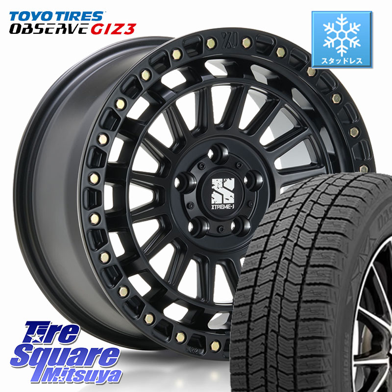 TOYO OBSERVE GIZ3 2024年製～ オブザーブ ギズ3 スタッドレス ミツヤ 225/55R18MLJ XJ08 XTREME-J ホイール 18インチ 18X8.0J 40 5穴 114.3 デリカD:5 エクストレイル X-TRAIL 日産 エクリプスクロス RVR アウトランダー｜タイヤスクエアミツヤ 130,745円