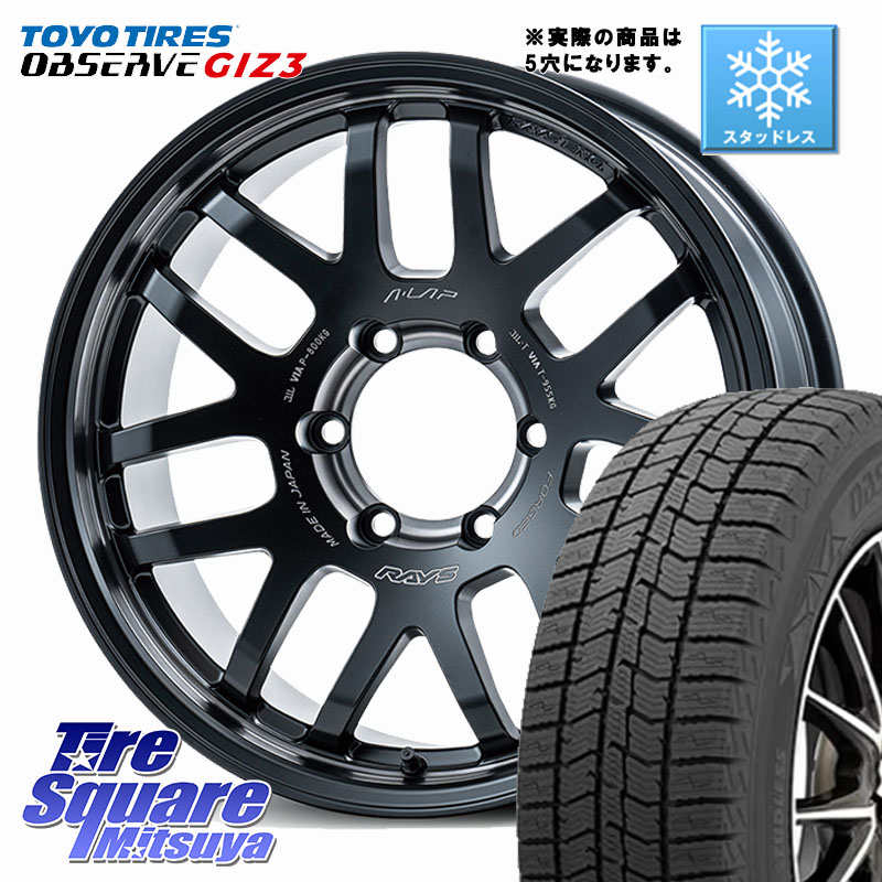 TOYO OBSERVE GIZ3 2024年製~ オブザーブ ギズ3 スタッドレス ミツヤ 225/60R18RAYS 【欠品次回3~4月】 A LAP-07X 2324 LIMITED EDITION 鍛造 ホイール 18インチ◇参考画像 18X7.0J 8 5穴 139.7 ジムニ−シエラ/ノマド(カスタム)|タイヤスクエアミツヤ
