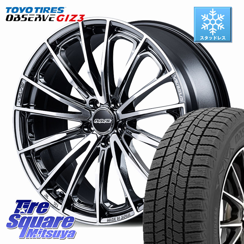 TOYO OBSERVE GIZ3 2024年～2025年製 オブザーブ ギズ3 スタッドレス ミツヤ 225/50R17 RAYS VERSUS VOUGE SE ホイール 17インチ 17 X 7.0J +48 5穴 114.3 WRX S4(VBH)
