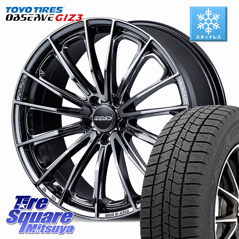 TOYO OBSERVE GIZ3 2024年~2025年製 オブザーブ ギズ3 スタッドレス ミツヤ 235/45R18RAYS 【欠品次回2月末】 VERSUS VOUGE SE ホイール 18インチ 18X7.0J 48 5穴 114.3|タイヤスクエアミツヤ