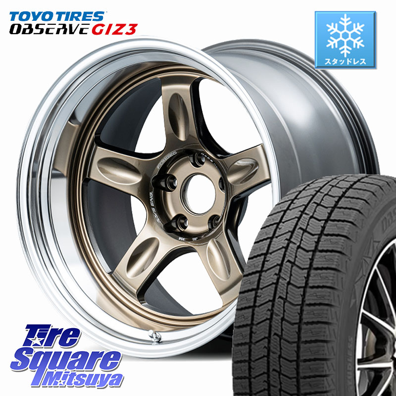 TOYO OBSERVE GIZ3 2024年製～ オブザーブ ギズ3 スタッドレス ミツヤ 235/50R18RAYS 21C spec-SR VOLK RACING 鍛造 ホイール 18インチ 納期要確認商品 18X8.5J 35 5穴 114.3 30系アルファード/ヴェルファイア 20系アルファード ヴェルファイアハイブリッド ヴェルファ｜タイヤスクエアミツヤ