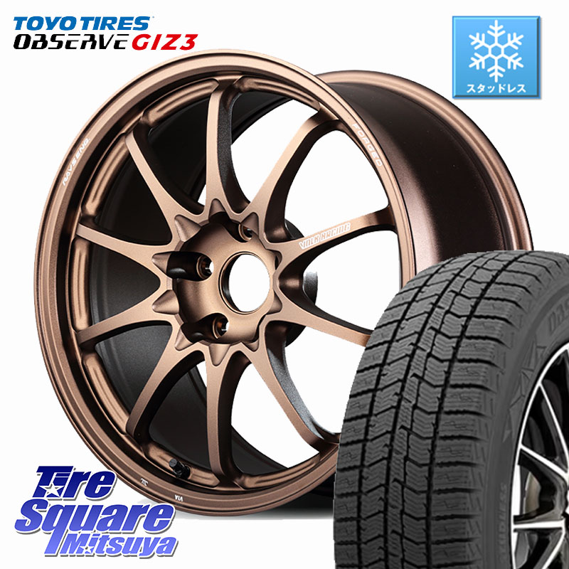 TOYO OBSERVE GIZ3 2024年製～ オブザーブ ギズ3 スタッドレス ミツヤ 225/65R17 RAYS 【欠品次回10~11月】 CE28N-plus VOLK RACING 鍛造 ホイール 17インチ 17 X 8.0J +38 5穴 114.3 80系ハリアー