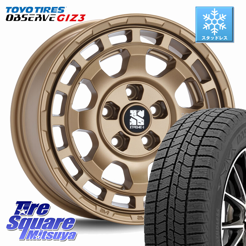 TOYO OBSERVE GIZ3 2024年製~ オブザーブ ギズ3 スタッドレス ミツヤ 215/65R16MLJ SAVANZA サバンザ XTREME-J ホイール 16インチ エクストリーム 16X7.0J 35 5穴 114.3 20系アルファード エクストレイル X-TRAIL 日産 ヴェルファイアハイブリッド ヴェルファイア ア|タイヤスクエアミツヤ