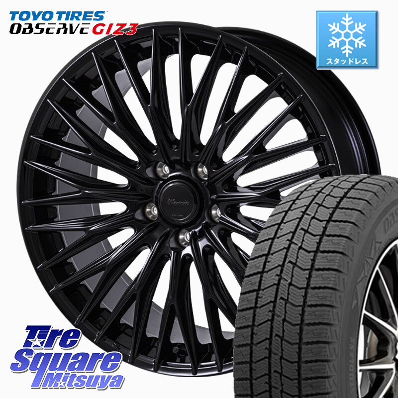 TOYO OBSERVE GIZ3 2024年製～ オブザーブ ギズ3 スタッドレス ミツヤ 225/55R18MONZA Warwic CLYVER クライヴァー ホイール 18インチ 18X7.5J 40 5穴 114.3 デリカD:5 SL系フォレスター エクストレイル X-TRAIL 日産 エクリプスクロス RVR アウトランダー｜タイヤスクエアミツヤ
