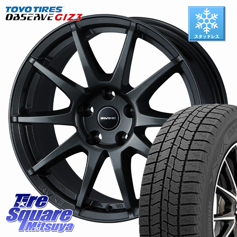 TOYO OBSERVE GIZ3 2024年~2025年製 オブザーブ ギズ3 スタッドレス ミツヤ 175/65R15WEDS IRVINE S02 アーヴィンS02 輸入車専用ホイール 15インチ 15X6.0J(MINI F55 F56 F57) 45 5穴 112 MINI ミニ F55 F56 F57|タイヤスクエアミツヤ