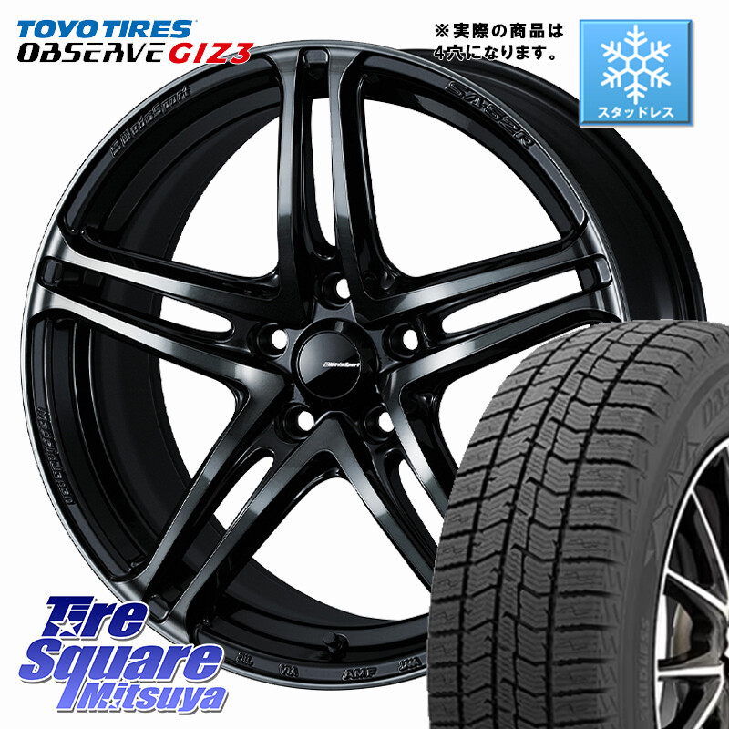 TOYO OBSERVE GIZ3 2024年~2025年製 オブザーブ ギズ3 スタッドレス ミツヤ 165/55R15WEDS WedsSport SA-52R SA52R ウェッズ スポーツ ホイール ◇参考画像 15インチ 15X6.0J 38 4穴 100 ブーン BOON|タイヤスクエアミツヤ