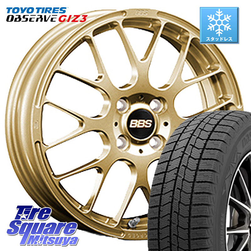 TOYO OBSERVE GIZ3 2024年製～ オブザーブ ギズ3 スタッドレス ミツヤ 205/55R16 BBS RP 鍛造1ピース ホイール 16インチ 16 X 6.5J +48 4穴 100