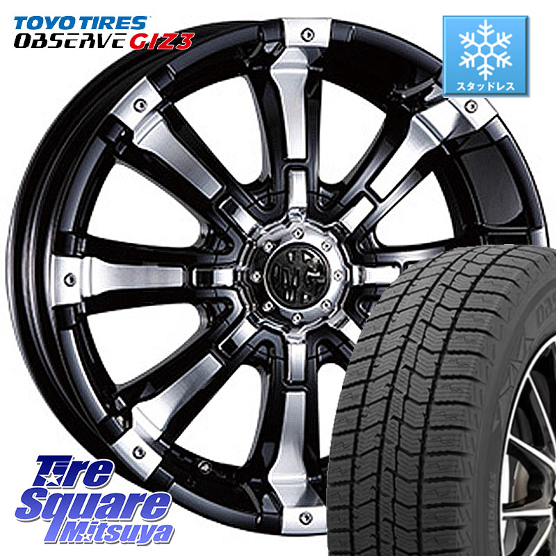 TOYO OBSERVE GIZ3 2024年製～ オブザーブ ギズ3 96Q XL スタッドレス ミツヤ 205/60R16 CRIMSON クリムソン BEAST ビースト ホイール 16インチ 16 X 7.0J +35 5穴 114.3