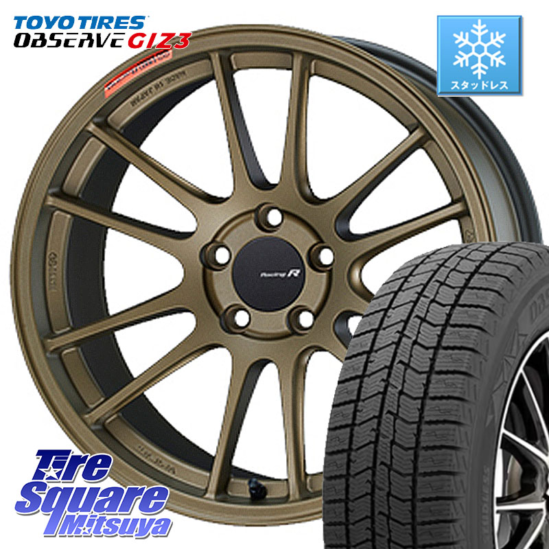 TOYO OBSERVE GIZ3 2024年～2025年製 オブザーブ ギズ3 スタッドレス ミツヤ 235/45R18 ENKEI エンケイ Racing Revolution GTC01RR ホイール 18 X 8.0J +45 5穴 114.3 CY2アコード