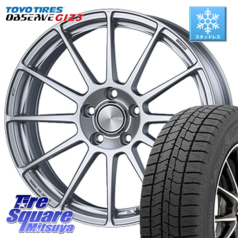 TOYO OBSERVE GIZ3 2024年~2025年製 オブザーブ ギズ3 スタッドレス ミツヤ 215/60R16ENKEI エンケイ PerformanceLine PF03 ホイール 16X6.5J 38 5穴 114.3 ジューク JUKE 日産 マークXジオ HS レクサス カムリ スカイラインセダン 日産 クラウンロイヤル クラウンハ|タイヤスクエアミツヤ