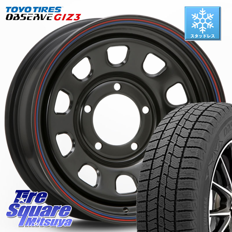 TOYO OBSERVE GIZ3 2024年製~ オブザーブ ギズ3 スタッドレス ミツヤ 215/65R16MLJ デイトナ SS DAYTONA ホイール 16インチ 16X5.5J 20 5穴 139.7 ジムニー専用(要オーバーフェンダー等) AZオフロード カスタムサイズ|タイヤスクエアミツヤ