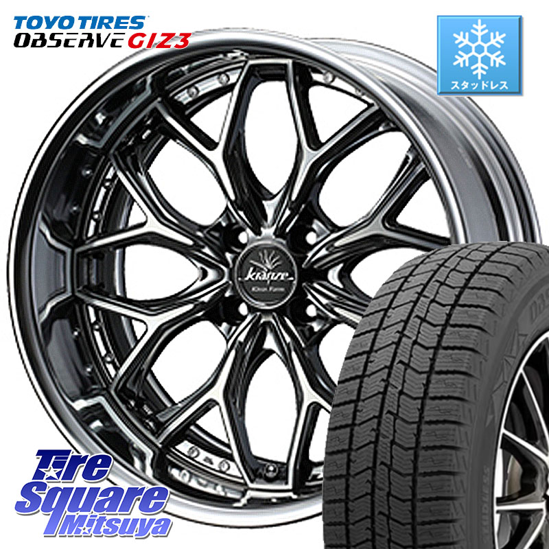 TOYO OBSERVE GIZ3 2024年～2025年製 オブザーブ ギズ3 スタッドレス ミツヤ 185/60R16 WEDS Kranze EVITA Klein Form SBC LoDisk 16インチ 2ピース 16 X 5.5J +45 4穴 100 FITクロスター