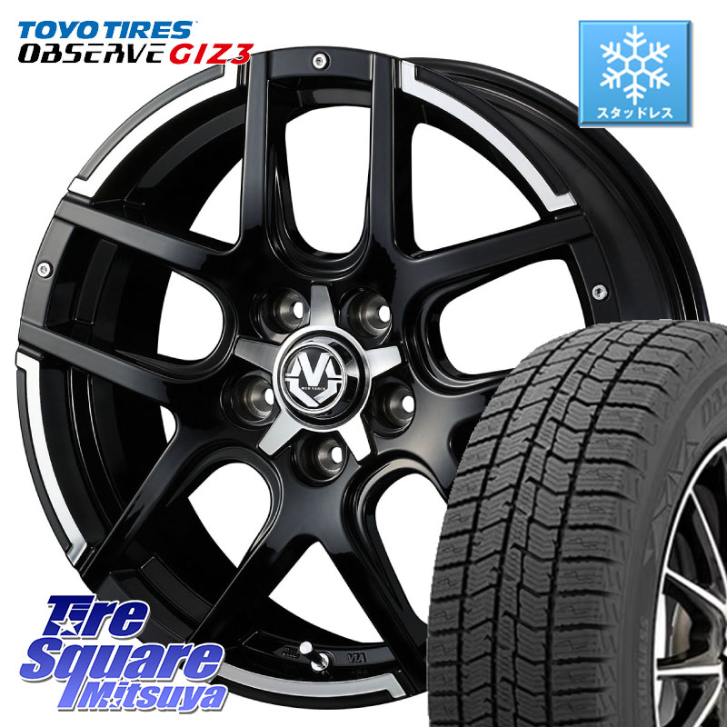TOYO OBSERVE GIZ3 2024年製~ オブザーブ ギズ3 スタッドレス ミツヤ 225/60R18WEDS MUD VANCE 04 マッドヴァンス04 ホイール 18インチ 18X7.0J 40 5穴 114.3 50系RAV4 80系ハリアー BT5レガシィアウトバック RAV4 50系 デリカD:5 D5 カスタムサイズ NX レクサス|タイヤスクエアミツヤ