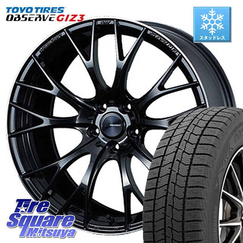 TOYO OBSERVE GIZ3 2024年～2025年製 オブザーブ ギズ3 スタッドレス ミツヤ 235/55R19 WEDS 72783 SA-20R SA20R ウェッズ スポーツ ホイール 19インチ 19 X 8.5J +38 5穴 114.3 アウトランダーPHEV