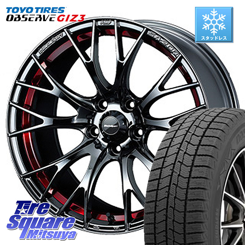 TOYO OBSERVE GIZ3 2024年製～ オブザーブ ギズ3 スタッドレス ミツヤ 225/55R18 WEDS 72799 SA-20R SA20R ウェッズ スポーツ ホイール 18インチ 18 X 7.5J +45 5穴 100