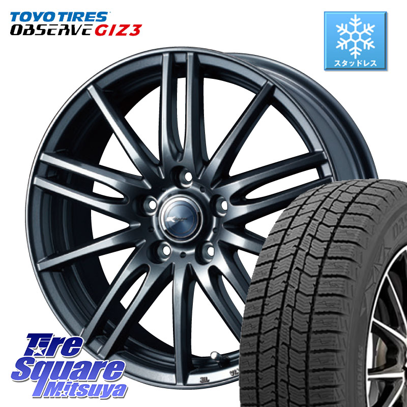 TOYO OBSERVE GIZ3 2024年製～ オブザーブ ギズ3 スタッドレス ミツヤ 215/65R16 WEDS ウェッズ ZAMIK ザミック TITO 16インチ 16 X 7.0J +55 5穴 114.3 RC系オデッセイ後期