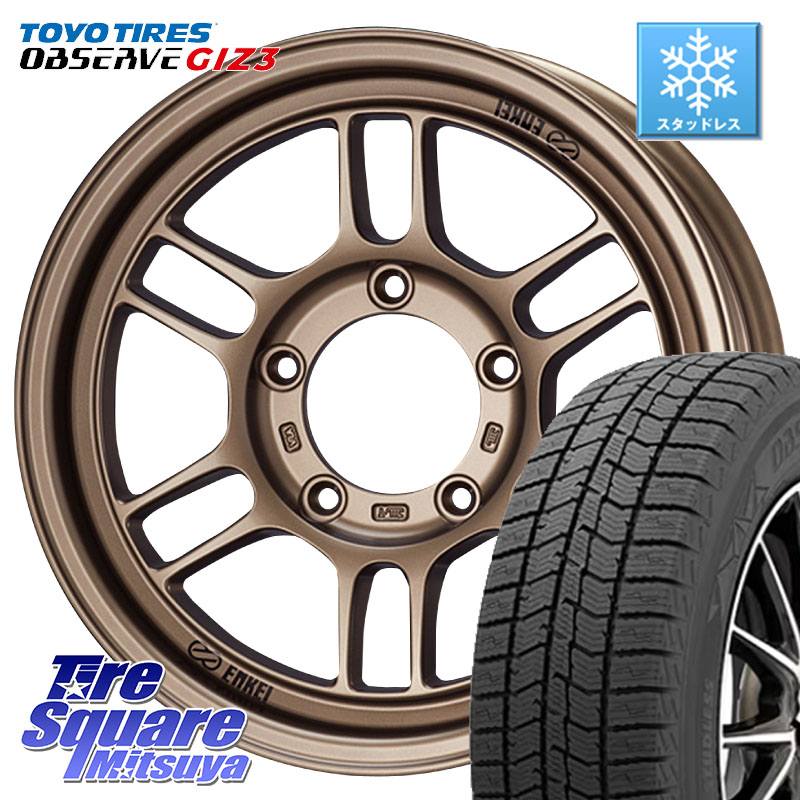 TOYO OBSERVE GIZ3 2024年製～ オブザーブ ギズ3 スタッドレス ミツヤ 215/65R16ENKEI エンケイ ALLROAD RPT1 BR ジムニー ホイール 16インチ 16X5.5J 0 5穴 139.7 ジムニー専用(要オーバーフェンダー等) AZオフロード カスタムサイズ｜タイヤスクエアミツヤ 109,489円