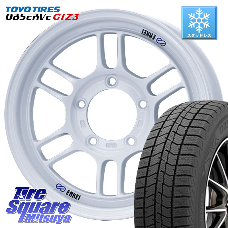 TOYO OBSERVE GIZ3 2024年製～ オブザーブ ギズ3 スタッドレス ミツヤ 215/65R16ENKEI エンケイ ALLROAD RPT1 ジムニー ホイール 16インチ 16X5.5J 20 5穴 139.7 ジムニー専用(要オーバーフェンダー等) AZオフロード カスタムサイズ｜タイヤスクエアミツヤ