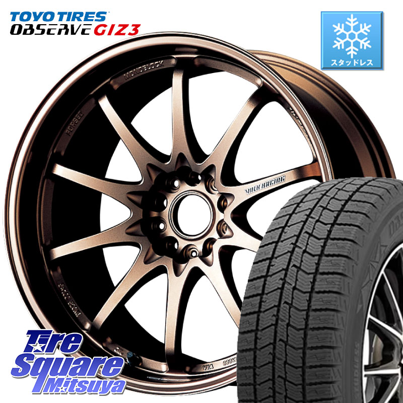 TOYO OBSERVE GIZ3 2024年製～ オブザーブ ギズ3 96Q XL スタッドレス ミツヤ 205/60R16RAYS 【欠品次回要問合せ】 レイズ ボルクレーシング CE28N 10 SPOKE DESIGN ホイール 16インチ 16X7.0J 42 5穴 114.3 90系ノア/ヴォクシー RP6～8ステップワゴン プリウスアルフ｜タイヤスクエアミツヤ