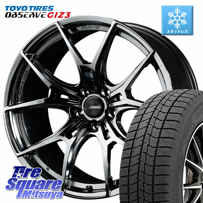 TOYO OBSERVE GIZ3 2024年製～ オブザーブ ギズ3 スタッドレス ミツヤ 235/60R18 RAYS 【欠品次回8~9月】 レイズ GramLights グラムライツ 57FXZ RBC ホイール 18インチ 18 X 7.5J +50 5穴 114.3