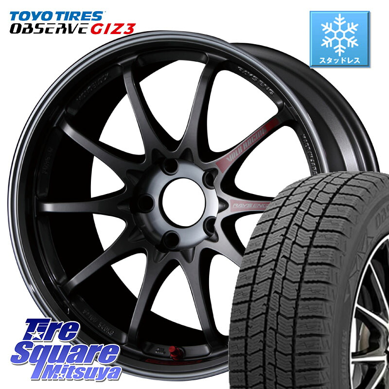 TOYO OBSERVE GIZ3 2024年～2025年製 オブザーブ ギズ3 スタッドレス ミツヤ 205/50R17 RAYS 【欠品次回4~5月】 CE28SL PG レイズ ボルクレーシング 鍛造ホイール 17インチ 17 X 7.5J +48 5穴 114.3 GU系インプレッサ フロンクス