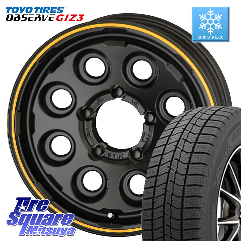 TOYO OBSERVE GIZ3 2024年製～ オブザーブ ギズ3 スタッドレス ミツヤ 215/65R16 KYOHO PPX MIL:8 ホイール 4本 16インチ 16 X 5.5J +20 5穴 139.7 ジムニー専用(要オーバーフェンダー等)