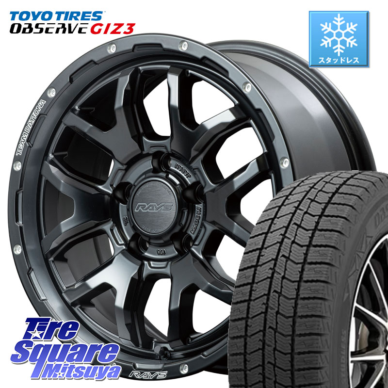 TOYO OBSERVE GIZ3 2024年製～ オブザーブ ギズ3 スタッドレス ミツヤ 215/65R16RAYS 【欠品次回8~9月】 レイズ DAYTONA デイトナ F6 Boost N1 16インチ 16X7.0J 32 5穴 114.3 20系アルファード ヴェルファイアハイブリッド ヴェルファイア アルファード｜タイヤスクエアミツヤ