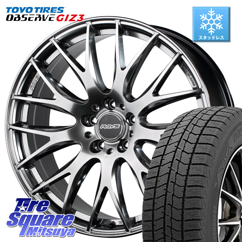 TOYO OBSERVE GIZ3 2024年製～ オブザーブ ギズ3 スタッドレス ミツヤ 225/60R18RAYS レイズ HOMURA 2X9Plus 18インチ 18X7.5J 50 5穴 114.3 CX-5 CX-8 BT5レガシィアウトバック CX-5 CX5 MAZDA CR-V レガシー レガシィ アウトバック｜タイヤスクエアミツヤ