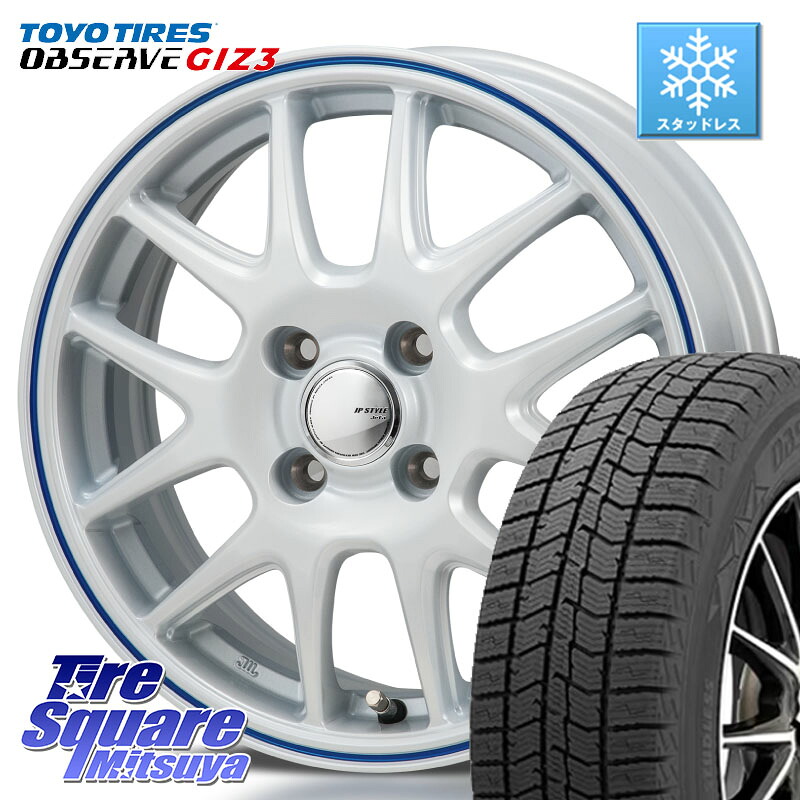 TOYO OBSERVE GIZ3 2024年~2025年製 オブザーブ ギズ3 スタッドレス ミツヤ 145/80R13MONZA JP STYLE Jefa ジェファ 13インチ 13X4.0J 42 4穴 100 タント スペーシア ワゴンR等ハイト系 アルト系|タイヤスクエアミツヤ