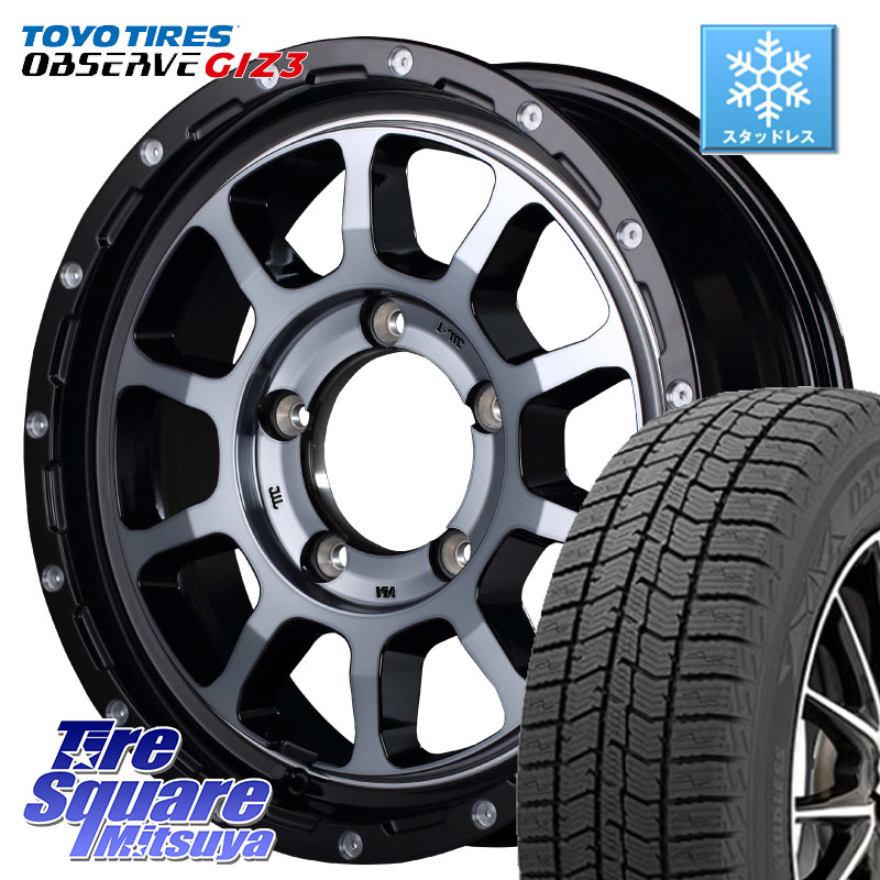 TOYO OBSERVE GIZ3 2024年製～ オブザーブ ギズ3 スタッドレス ミツヤ 215/65R16 MANARAY MID ナイトロパワー M10 PERSHING J 16インチ 16 X 5.5J +20 5穴 139.7 ジムニー専用(要オーバーフェンダー等)