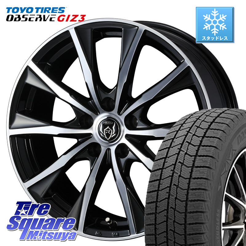 TOYO OBSERVE GIZ3 2024年～2025年製 オブザーブ ギズ3 スタッドレス ミツヤ 205/65R16 WEDS ウエッズ RIZLEY MG ライツレー ホイール 16インチ 16 X 6.5J +53 5穴 114.3 WR-V