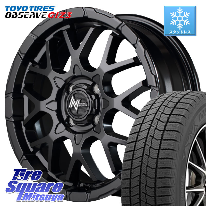 TOYO OBSERVE GIZ3 2024年~2025年製 オブザーブ ギズ3 スタッドレス ミツヤ 165/55R15MANARAY MID ナイトロパワー M28 BULLET KC 15インチ 15X5.0J 48 4穴 100 デリカ ミニ DELICA MINI|タイヤスクエアミツヤ