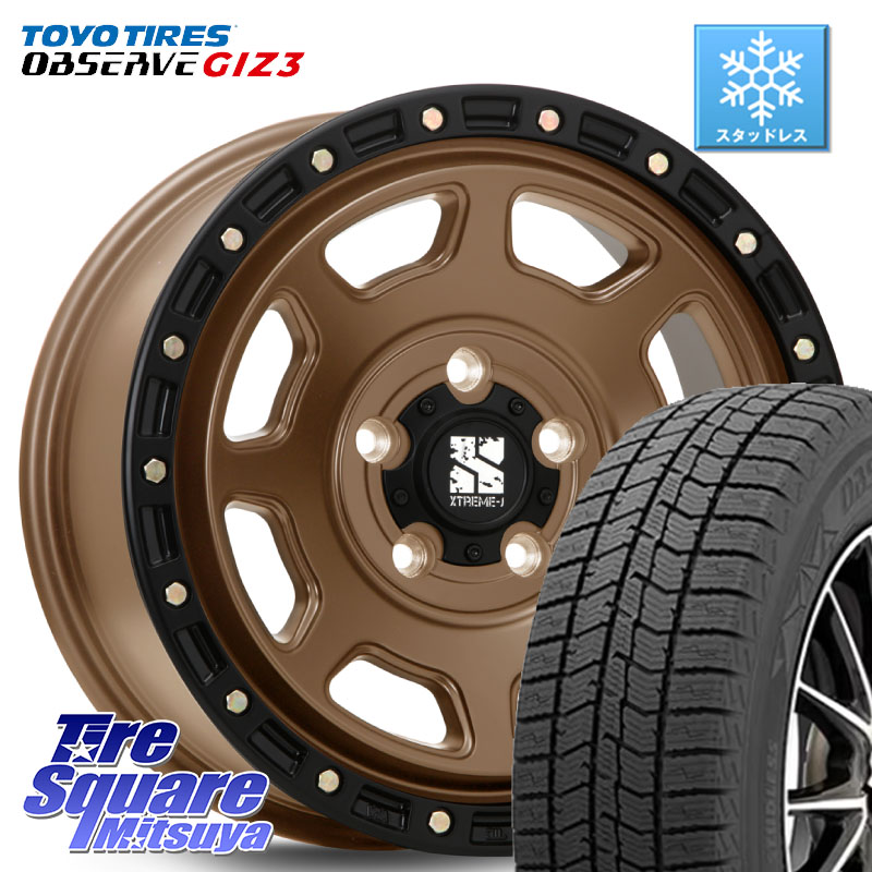 TOYO OBSERVE GIZ3 2024年製～ オブザーブ ギズ3 スタッドレス ミツヤ 225/65R17 MLJ XJ07 XTREME-J 5H MB エクストリームJ 17インチ 17 X 8.0J +35 5穴 114.3