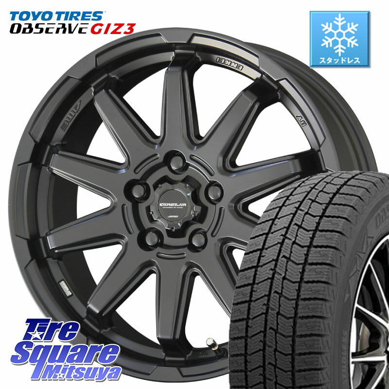 TOYO OBSERVE GIZ3 2024年製～ オブザーブ ギズ3 スタッドレス ミツヤ 205/55R17 KYOHO 【欠品次回4月末】キョウホウ CIRCLAR サーキュラー C10S 17インチ 17 X 7.0J +48 5穴 114.3 90系ノア ヴォクシー P15キックス RP6～8ステップワゴン MAZDA3