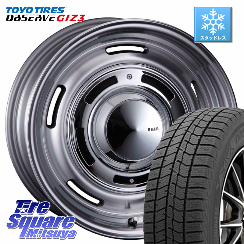 TOYO OBSERVE GIZ3 2024年～2025年製 オブザーブ ギズ3 スタッドレス ミツヤ 215/60R16 CRIMSON ディーン クロスカントリー グレー 16インチ 16 X 7.0J +25 6穴 139.7