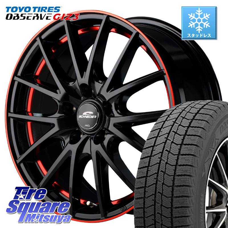 TOYO OBSERVE GIZ3 2024年～2025年製 オブザーブ ギズ3 スタッドレス ミツヤ 195/60R17 MANARAY MID SCHNEIDER シュナイダー RX27 17インチ 17 X 7.0J +48 5穴 114.3 60系プリウス