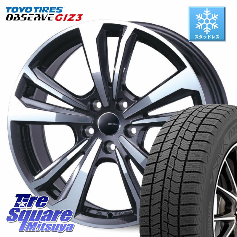 TOYO OBSERVE GIZ3 2024年製～ オブザーブ ギズ3 スタッドレス ミツヤ 205/65R15 TARGA smartline365 スマートライン 15 X 6.0J(VW TCROSS C1D) +38 5穴 100 フォルクスワーゲン T-Cross