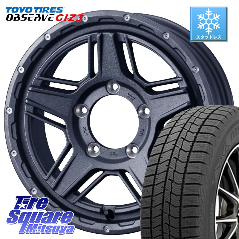 TOYO OBSERVE GIZ3 2024年製～ オブザーブ ギズ3 スタッドレス ミツヤ 215/65R16 WEDS 40545 マッドヴァンス MUD VANCE 07 16インチ 16 X 5.5J +22 5穴 139.7 ジムニー専用(要オーバーフェンダー等) 92,499円