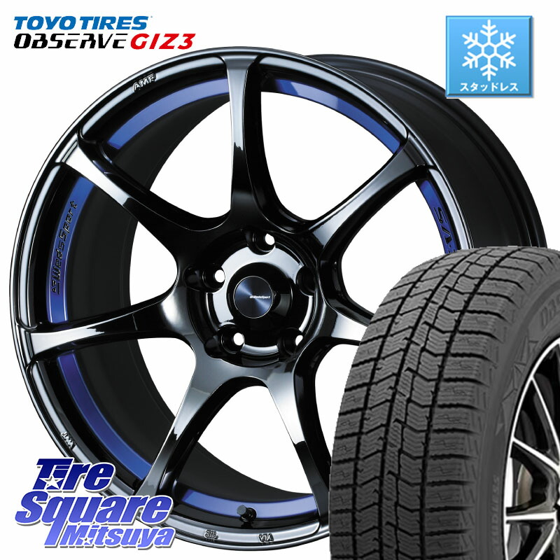 TOYO OBSERVE GIZ3 2024年製~ オブザーブ ギズ3 スタッドレス ミツヤ 235/50R18WEDS WedsSport SA-75R SA75R ウェッズ スポーツ ホイール 18インチ 18X7.5J 35 5穴 114.3 30系アルファード/ヴェルファイア 20系アルファード ヴェルファイアハイブリッド ヴェルファイ|タイヤスクエアミツヤ